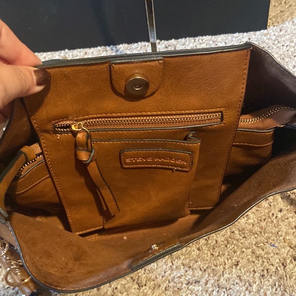 Steve Madden Cognac Faux Leather Hobo Bag - Picture 5 of 9